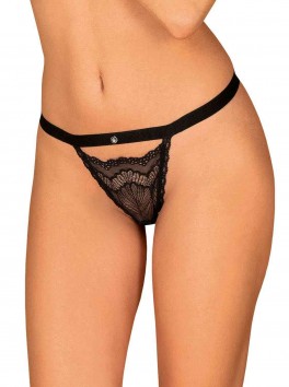 Black thong Isabellia from the brand Obsessive