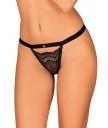 Black thong Isabellia from the brand Obsessive
