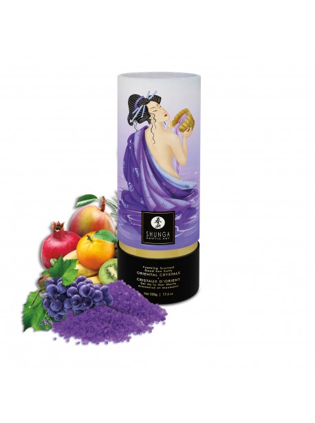 Sel de bain moussant - Cristaux d'orient - Fruits Exotiques