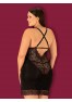 Vanessme chemise + thong - Black