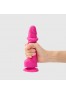 Sliding Skin - Dildo réaliste - fuchsia