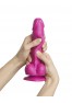 Sliding Skin - Dildo réaliste - Fuchsia