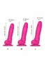 Sliding Skin - Dildo réaliste - Fuchsia