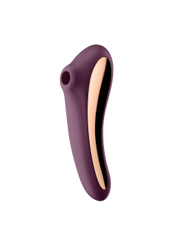 Airpulse stimulator and Vibrator Satisfyer Dual Kiss - Wine red