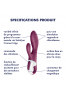 Heated Affair - Violet Vibromasseur rabbit chauffant Satisfyer 
