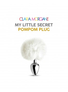 My little secret pompom plug - white