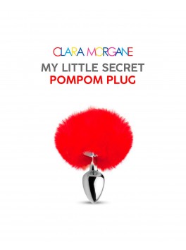 My little secret pompom plug - red