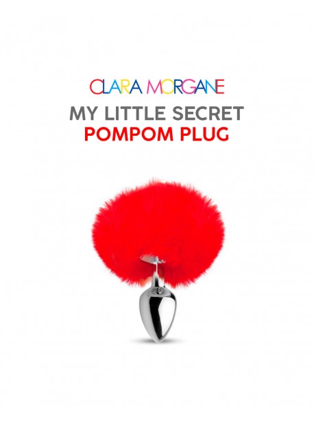 My little secret pompom plug - red