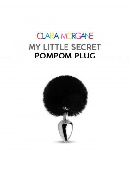 My little secret pompom plug - black
