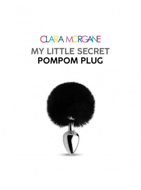 My little secret pompom plug - black