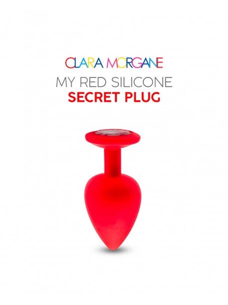 My red silicone secret plug medium