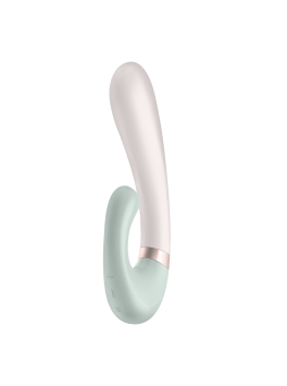 Stimulateur clitoridien et Vibromasseur point G Satisfyer Heat Wave Connect App - Vert clair