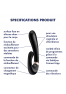 Stimulateur clitoridien et Vibromasseur point G Satisfyer Heat Wave Connect App - Noir