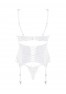 Amor Blanco underwire corset & thong white