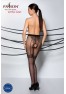TIOPEN 016 Crotchless Tights 20 den - Black