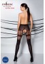 TIOPEN 017 Crotchless Tights 20 den - Black