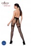 TIOPEN 020 Crotchless Tights 20 den - Black