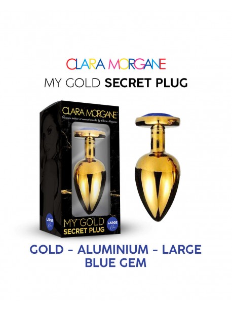 My Gold Secret Plug - Bleu