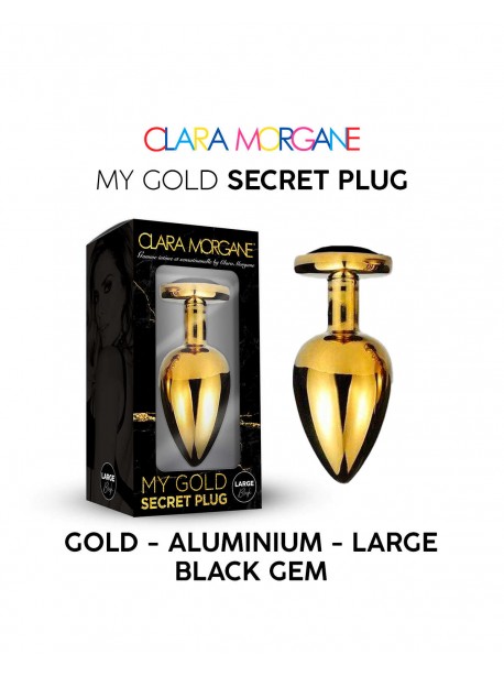 My Gold secret plug - Black