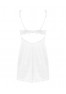 Amor Blanco Chemise and thong - White