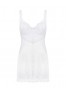 Amor Blanco Chemise and thong - White