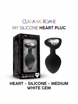 My Silicone Heart Plug - Black