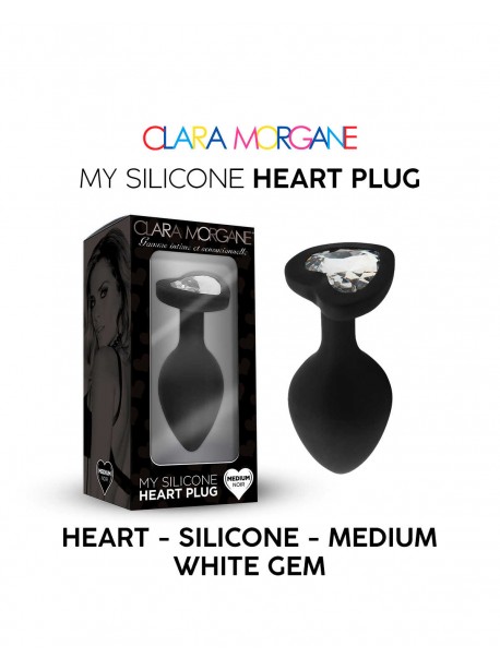 My Silicone Heart Plug - Noir