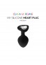 My Silicone Heart Plug - Black