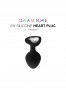 My Silicone Heart Plug - Noir