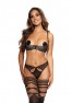 V-9841 Soutien gorge ouvert - Noir