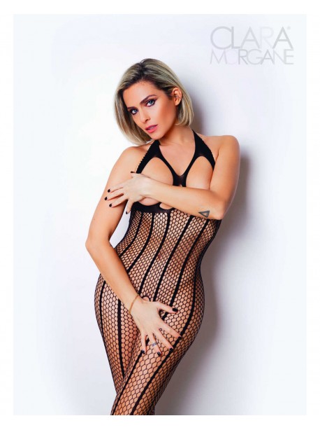 Le numéro 1 bodystocking Clara Morgane - Noir