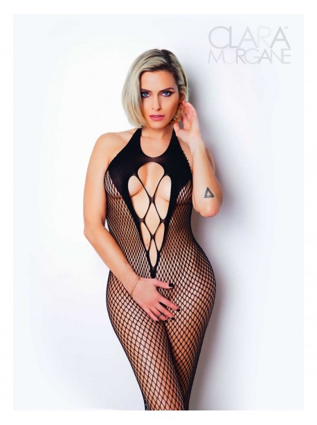 Le numéro 2 bodystocking Clara Morgane - Noir