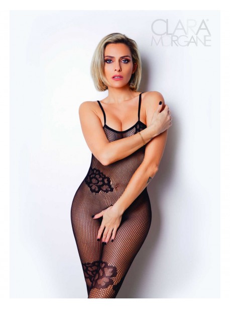 Le numero 6 Clara Morgane bodystocking - Black