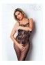 Le numéro 13 bodystocking Clara Morgane - Noir