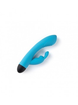 VIBROMASSEUR RECHARGEABLE V6 BLEU RABBIT