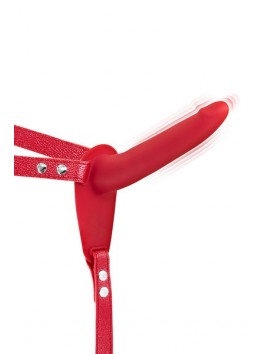 Fetish Tentation vibrating red strap-on dildo