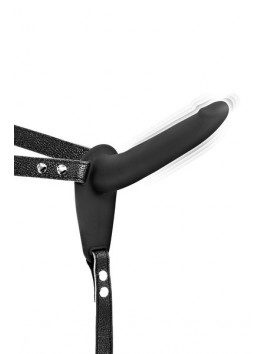 Fetish Tentation vibrating black strap-on dildo