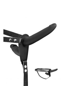 Double gode ceinture noir Fetish Tentation