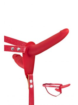 Double red strap-on Fetish Tentation