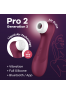 Pro 2 Génération 3 Air pluse Connect App et vibration - Vin rouge Satisfyer