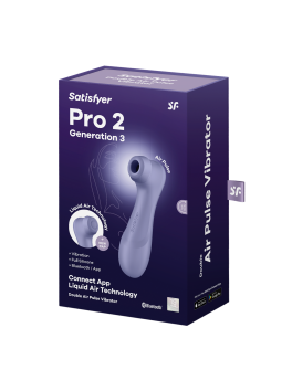 Pro 2 Génération 3 Air pluse Connect App et vibration - Lila Satisfyer