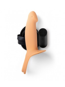 PENIS SHEATH WITH H4 VIBRATION - SIZE L - Flesh