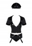 Policewoman 6 pieces Costume - Black