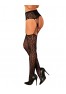 S821 Garter Stockings - Black