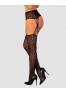 S821 Garter Stockings - Black