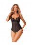 Serena love Open Teddy - Black