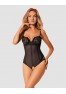 Serena love Open Teddy - Black