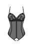 Serena love Open Teddy - Black