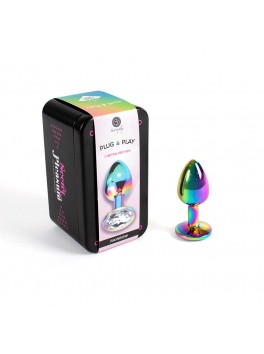 Butt plug secret play - Rainbow metal