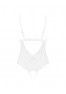 Heavenlly crotchless Teddy - White